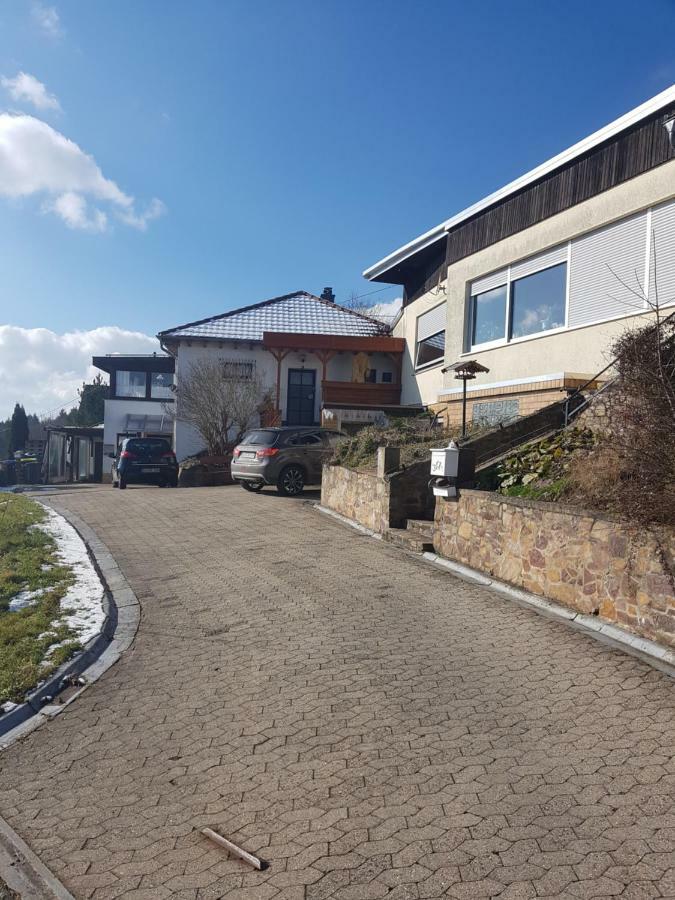 Ruhige Lage am Rande des Soonwaldes Appartement Schoneberg  Buitenkant foto